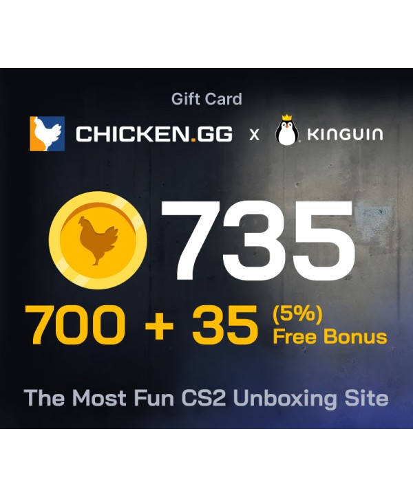 Chicken.GG 700 + 35 FREE Tokens Key GLOBAL